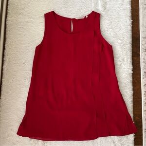 Soft Surroundings Wellesley Red Sleeveless Tank Top